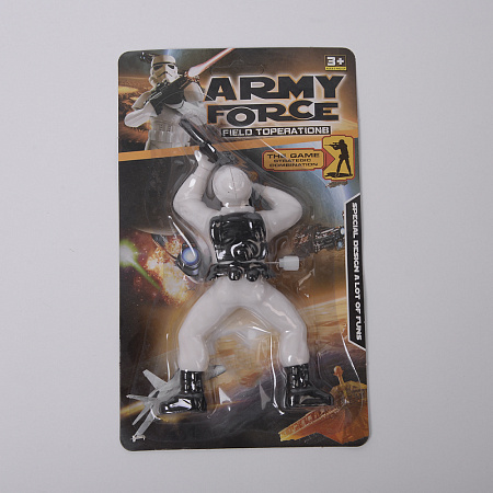 Заводной ползающий солдат, белый (396) Заводной ползающий солдат, белый (396)